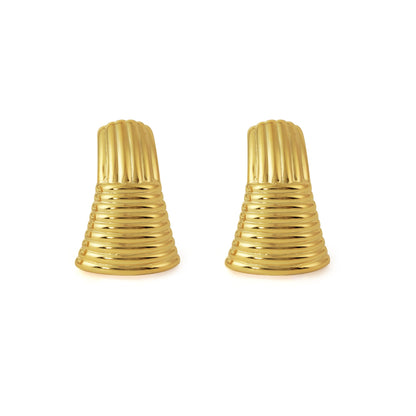 🌟Exaggerated Chunky Electroforming Hollow Large Statement Fashion Jewelry Geometry 999 Sterling Silver Stud Earrings