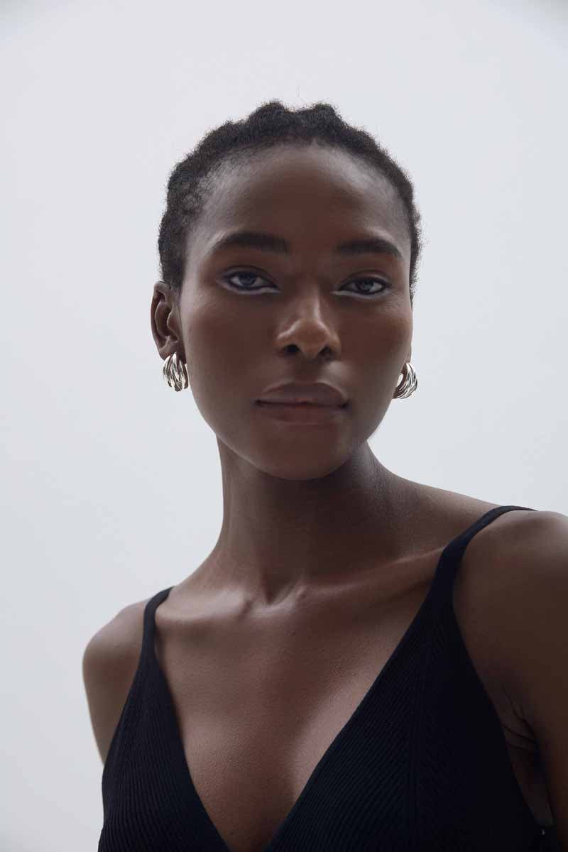 🍀Fine Jewelry Women Electroforming Light Casual Multi C Shape Tube Cross S999 Sterling Silver Row Hoop Earrings