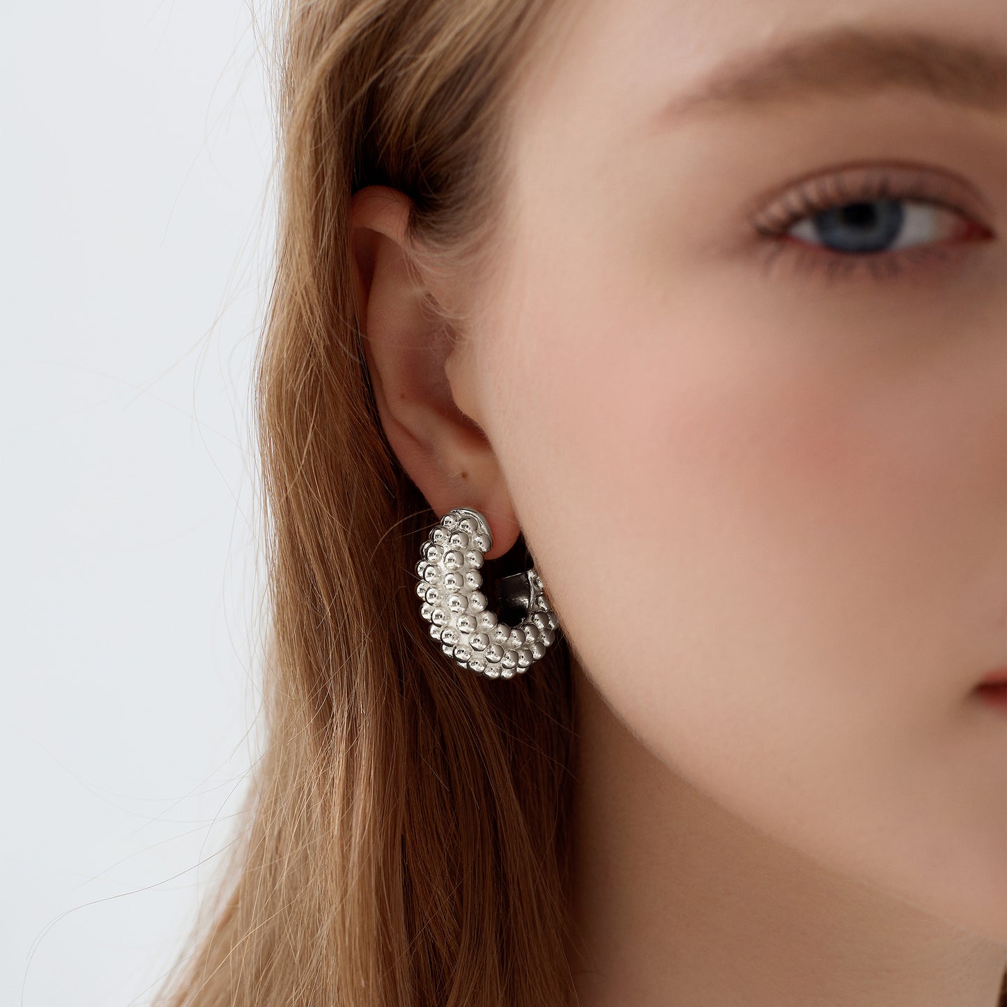 💎Electroforming Chunky Hollow Large Light Bold Look Exaggerated Jewelry 999 Sterling Silver Round Hoop Statement Earrings (Pre-Sale)