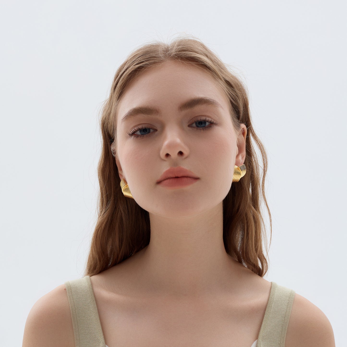 🍷Fine Jewelry Statement Chunky Electroforming Classic Double Geometry Cross 999 Sterling Silver Stud Earrings