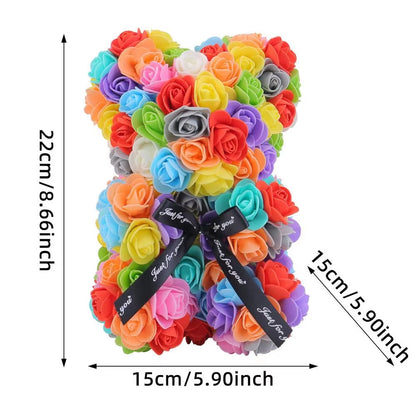 Luxury artificial flower teddy bear – perfect for romantic and special occasions.