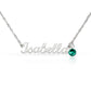 Custom Name Necklace with Birthstone