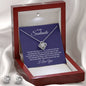 Elegant Love Knot Necklace Gift for Soulmate – Includes a sparkling pendant and matching earrings with a heartfelt message: 'To My Soulmate,' expressing eternal love and devotion. Perfect romantic gift for anniversaries, Valentine's Day, or special occasions.