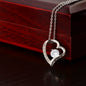 Forever Love Necklace 14k white gold finish or 18k yellow gold finish Necklace