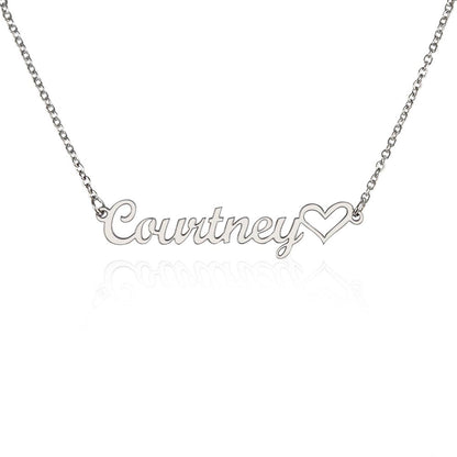 🎁 Just for You! A Heart Name Necklace