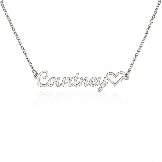 🎁 Just for You! A Heart Name Necklace