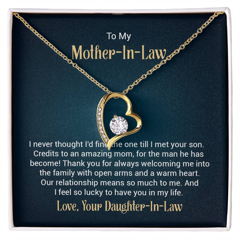 To My Mother-In-Law | Heartfelt Necklace Gift from Daughter-In-Law