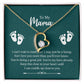 To My Mama | Romantic Heart Necklace with Dazzling Crystal Accents For Her