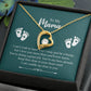 To My Mama | Romantic Heart Necklace with Dazzling Crystal Accents For Her