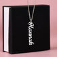 Personalized Vertical Names Necklace - Customized Gift for Her