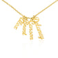 Personalized Vertical Names Necklace - Customized Gift for Her