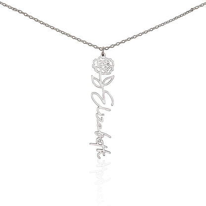 🎁Just for You! A Birth Month Flower Name Necklace