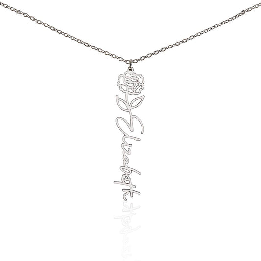 🎁Just for You! A Birth Month Flower Name Necklace