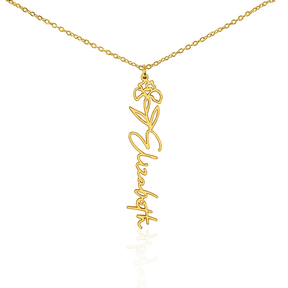 🎁Just for You! A Birth Month Flower Name Necklace