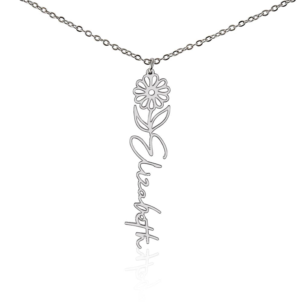 🎁Just for You! A Birth Month Flower Name Necklace