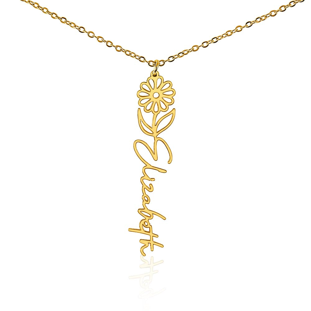 🎁Just for You! A Birth Month Flower Name Necklace