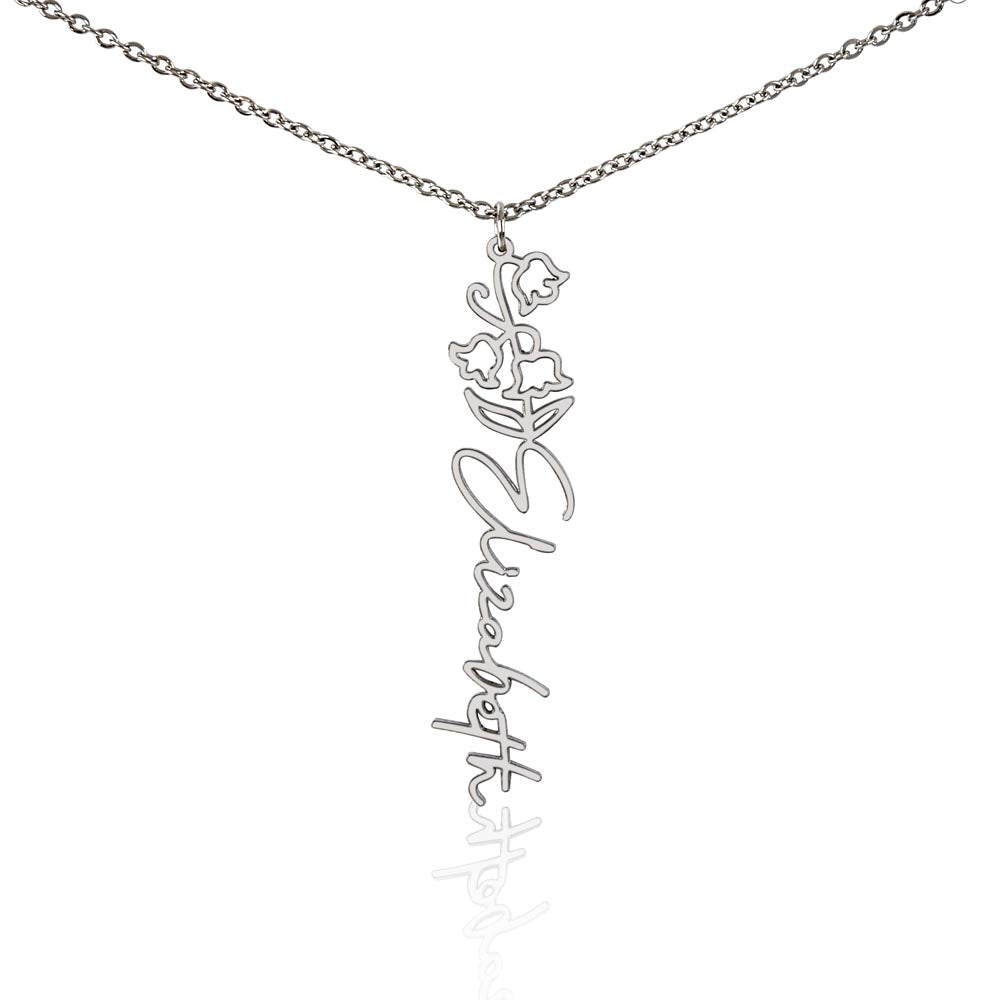 🎁Just for You! A Birth Month Flower Name Necklace