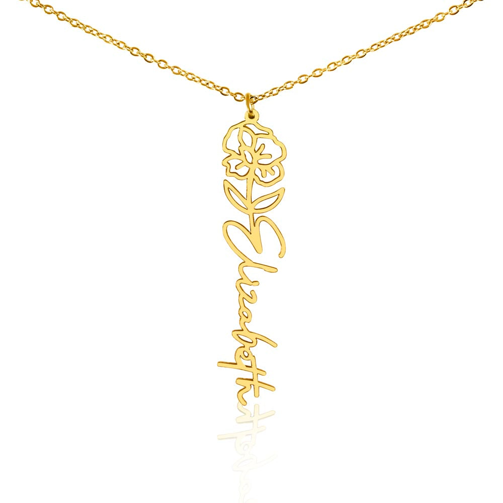 🎁Just for You! A Birth Month Flower Name Necklace