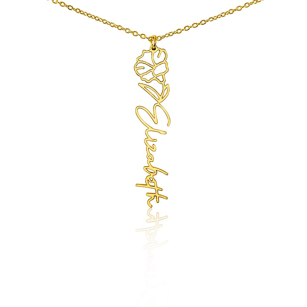 🎁Just for You! A Birth Month Flower Name Necklace