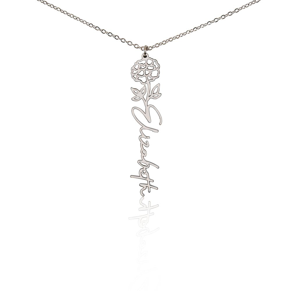 🎁Just for You! A Birth Month Flower Name Necklace