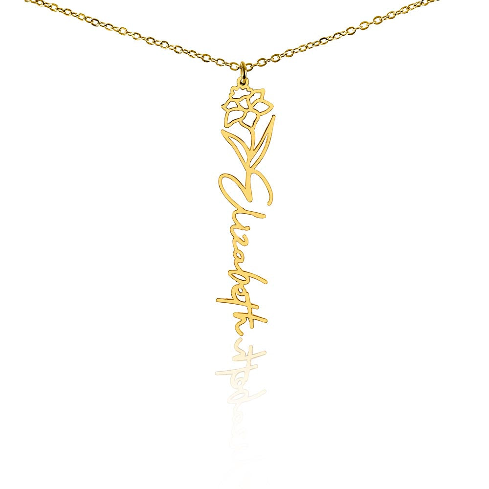 🎁Just for You! A Birth Month Flower Name Necklace