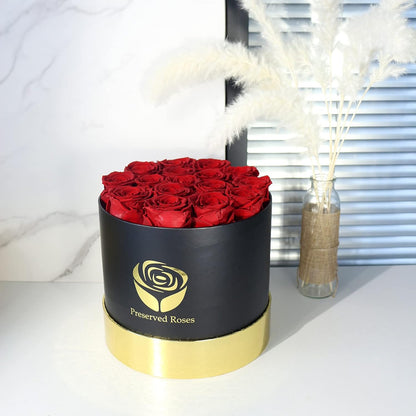 Roses Preserved Rose, Rose Gift for Her 16 Real Rose Box Eternal Long Lasting Rose Handmade Rose for Girlfriend Mother Wife Valentine'S Day Christmas Mother'S Day (Red)
