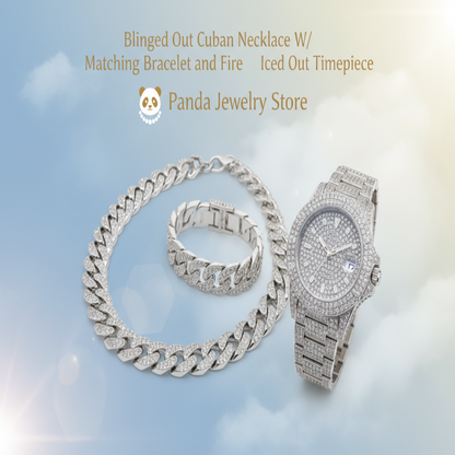 Blinged Out Cuban Necklace Promotional Banner