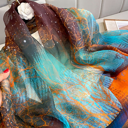 Silk All-matching Yousoft Scarf Long Elegant Scarf