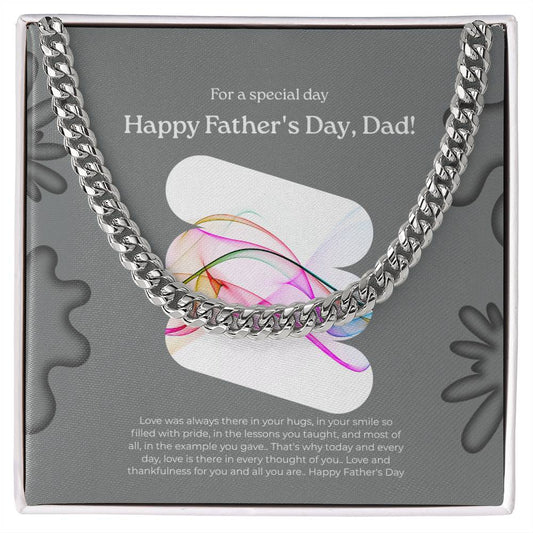 Father's Day jewelry gift in luxury presentation box.