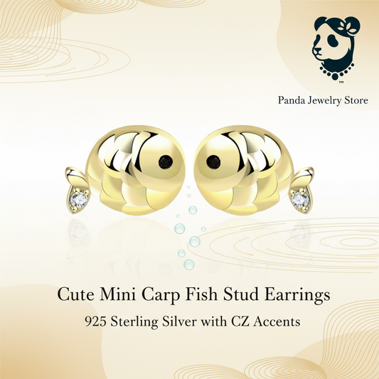 Cute Mini Carp Fish Stud Earrings Banner