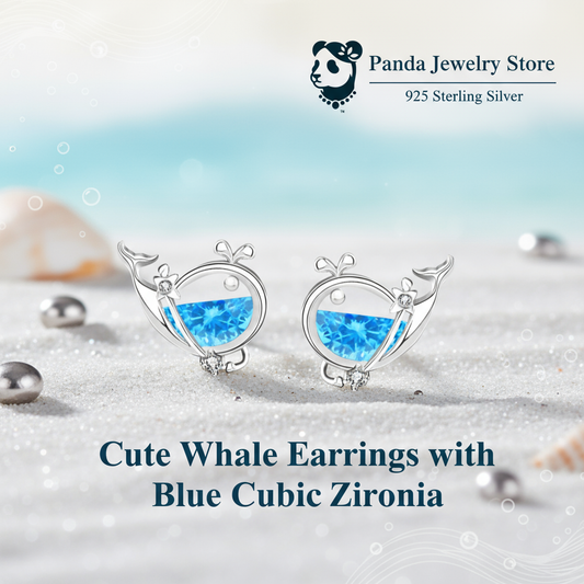 Cute Whale Earrings Banner