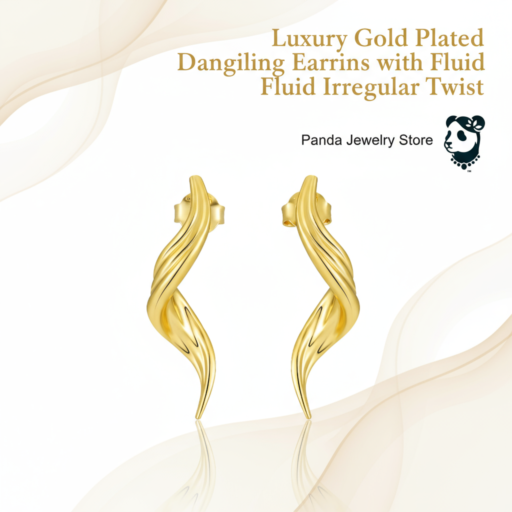 Luxury Gold Plated Dangling Earrings Banner