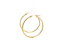 Timeless 10k Gold Round Hoop Earrings – Sleek, Shiny & Everyday Glam