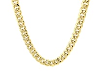 🍀14k Yellow Gold Miami Cuban Semi Solid Chain (7.00 mm)