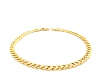💎10k Yellow Gold Miami Cuban Semi Solid Bracelet (4.50 mm)