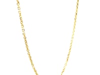 ❄️18k Yellow Gold Diamond Cut Cable Link Chain (1.50 mm)
