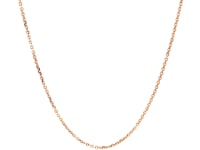 🍎18k Rose Gold Diamond Cut Cable Link Chain (1.10 mm)
