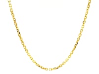 🍷18k Yellow Gold Diamond Cut Cable Link Chain (1.90 mm)