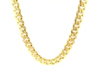 ❄️14k Yellow Gold Polished Miami Cuban Chain Necklace