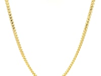 ❄️14k Yellow Solid Gold Diamond Cut Round Franco Chain (2.20 mm)