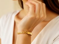 💎14k Yellow Gold Curb ID Bracelet (4.70 mm)