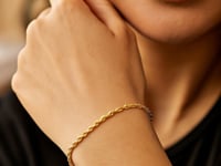 ✨Lite Rope Chain Bracelet in 10k Yellow Gold  (2.50 mm)