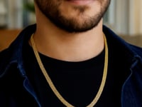 💎14k Yellow Gold Bismark Chain (7.00 mm)