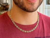 ❄️14K Tri Color Gold Pave Valentino Chain (3.00 mm)