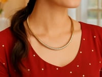 🌹Tubogas Necklace in 14K Yellow Gold (5.00 mm)