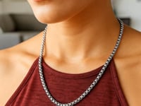 🍀Sterling Silver Rhodium Plated Round Box Chain (5.20 mm)