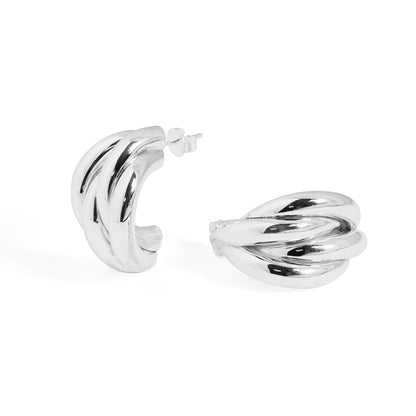 Vintage Chunky Gold Hoop Earrings – Twisted Bold Statement Jewelry for Women