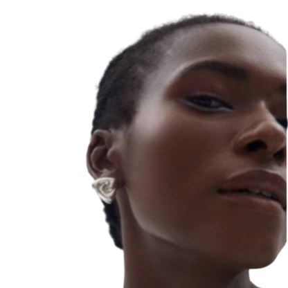 Polished silver triangle earrings – Unique fashion studs for everyday elegance